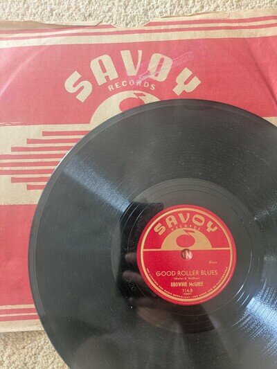 BROWNIE MCGHEE Good Roller Blues / I Know My Baby 78rpm Savoy-714