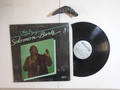 SOLOMON BURKE vinyl record This Is His Song 1984 Savoy SL 14738 US press ex/ex