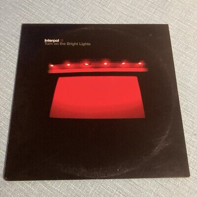 INTERPOL Turn On The Bright Lights MATADOR original 2002 vinyl LP w/inner