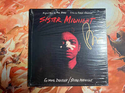 Sister Midnight and Gimme Danger 7" Vinyl SIGNED Paul Banks Interpol In Hand