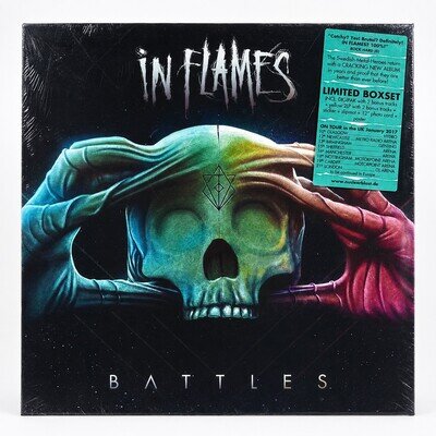 In Flames Battles Limited Edition Yellow Vinyl 2LP + CD Box Set NEW Sealed