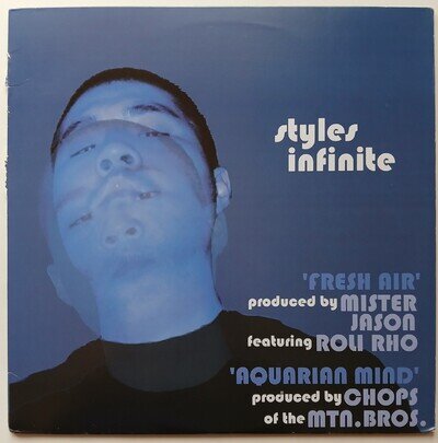 Vinyl Record - Styles Infinite ‎– Fresh Air - Hip-Hop 12" Blue Vinyl US 2000