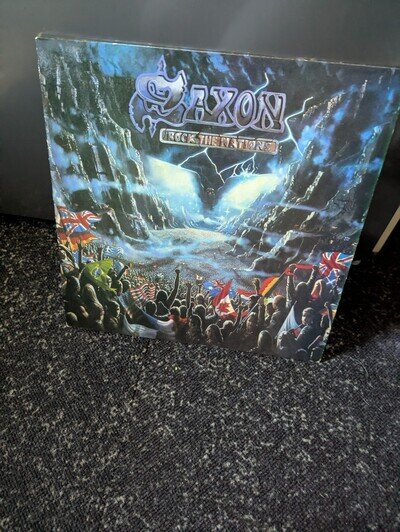 Saxon Vinyl Rock The Nation, Vinyl In N/M.