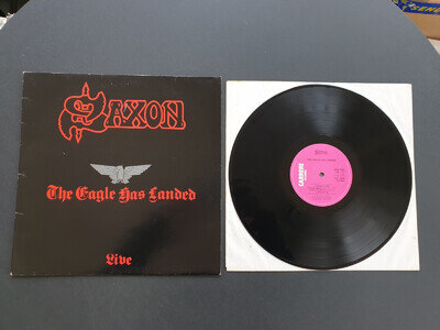 SAXON - THE EAGLE HAS LANDED 1982 UK PRESS 12" VINYL RECORD LP EX