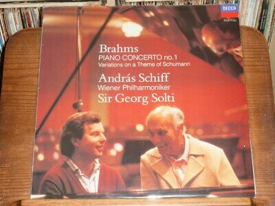 1989 Sealed New OS Andras Schiff Brahms Piano Concerto No.1 Decca Digital Solti