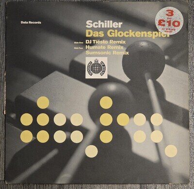 Schiller Das Glockenspiel 12" Vinyl Tiesto Trance Ministry Of Sound Data Records