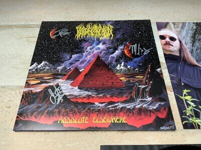 BLOOD INCANTATION ABSOLUTE ELSEWHERE RARE FULLY SIGNED AUTOGRAPHED VINYL LP 2024