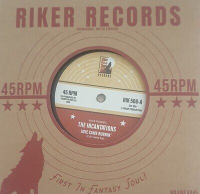 THE INCANTATIONS LOVE CAME RUNNING. RIKER RECORDS