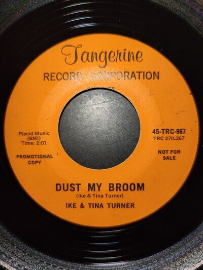 Ike and Tina Turner - Dust My Broom / l'm Hooked. 7" 45 Promo Northern Soul NM