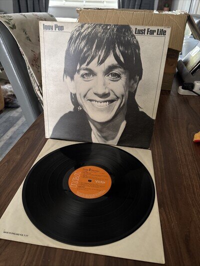 Iggy Pop - Lust For Life LP C 1977 RCA Victor PL 12488 Great Copy 1st Uk VG+/EX