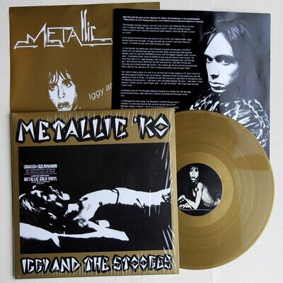Iggy & The Stooges - Metallic 'KO Limited Edition Rare Gold Vinyl & Poster