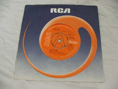 IGGY POP CHINA GIRL / BABY 1st UK PRESS DEMO PROMO 'A' LABEL DAVID BOWIE