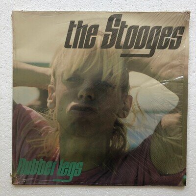 The Stooges - Rubber Legs - vinyl LP + Inner (Iggy Pop) - 1989 Fan Club FC 037