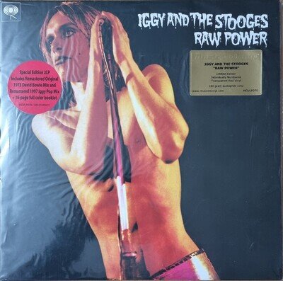 MINT SEALED IGGY & THE STOOGES RAW POWER 2LP 180g RED VINYL + BOOKLET MOV 001528