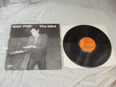 IGGY POP THE IDIOT 1st UK PRESS RCA ORANGE LABEL SUPERB EX/EX+ VINYL DAVID BOWIE