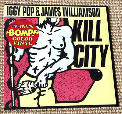 IGGY POP and JAMES WILLIAMSON - Kill City RED VINYL LTD 10" LP SEALED MINT