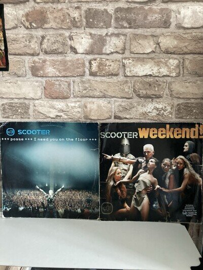 Scooter 12”Vinyl Records X2 Weekend + I Need You On The Floor See Pics&Des