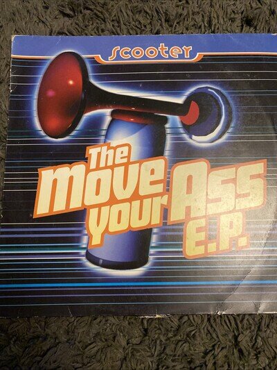 SCOOTER THE MOVE YOUR ASS EP 12" RECORD 95 EURO HOUSE HAPPY HARDCORE VG+ 💫
