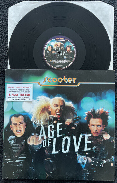 Scooter – The Age Of Love 3 Track 12'' Vinyl 1997 CLEANED/TESTED EX VIDEO CLIP