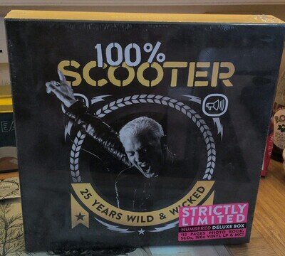 100% Scooter Limited Numbered Deluxe Box. 25 years Wild & Wicked. New / Sealed