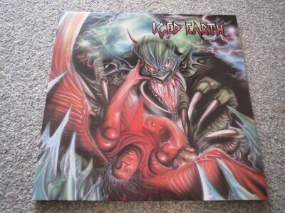 ICED EARTH -ICED EARTH- AWESOME LIMITED EDITION LP VINYL POSTER GF SLEEVE METAL