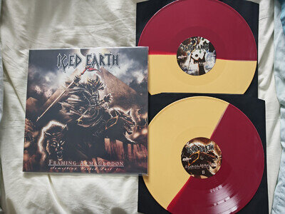 ICED EARTH FRAMING ARMAGEDDON SOMETHING WICKED PART 1 12"OXBLOOD MUSTARD LP NEW