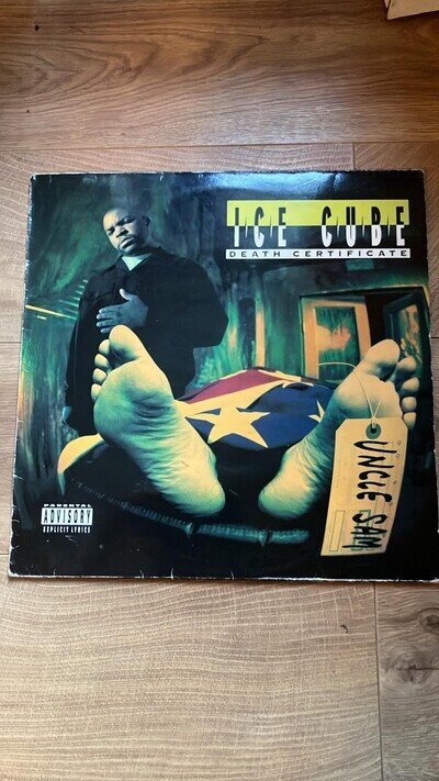 ICE CUBE DEATH CERTIFICATE 1991 OG VINYL EXCELLENT CONDITION.