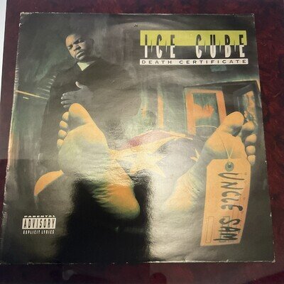 Ice Cube / Death Certificate 1991 EU Original LP Vinyl 4th & Broadway BRLP 581