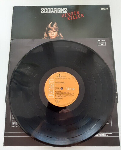 Scorpions Virgin Killer-Super Rare Original 1976 Banned Front Cover German Copy