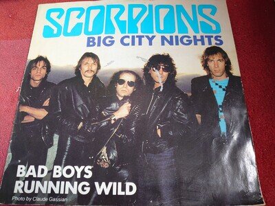 SCORPIONS - Big City Nights 1984 12" Single GD/VG+