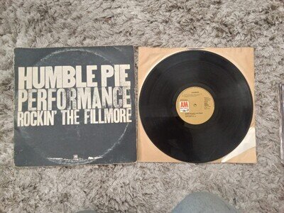 HUMBLE PIE ROCKIN THE FILMORE - ORIGINAL UK A&M DOUBLE 12" VINYL LP PERFORMANCE
