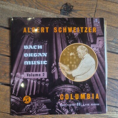 Johann Sebastian Bach - Albert Schweitzer - Bach Organ Music Volume 2 (LP, Al...