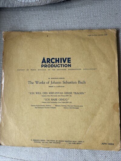 Archive Works of Johann Sebastian Bach 1952 VINYL LP ARC 30186 032506/7 14508A-B