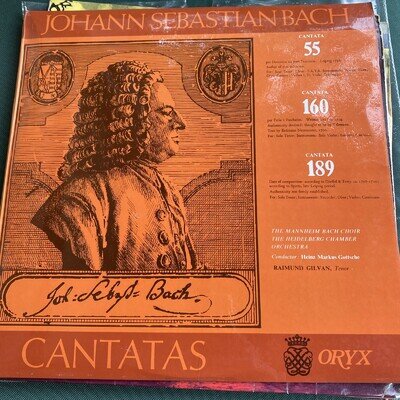 Johann Sebastian Bach - Cantatas 55 160 189 MINT CONDITION
