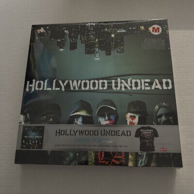 Hollywood Undead Swan Songs Vinyl and T Shirt Set! NEW! SEALED! SIZE MEDIUM!