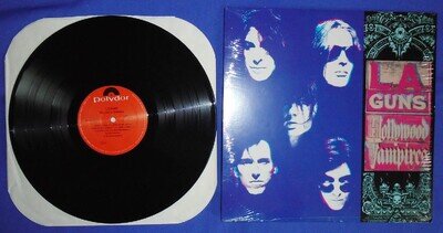 Rare LA Guns Hollywood Vampires Vinyl album Shrink Wrap 1st press Polydor 1991
