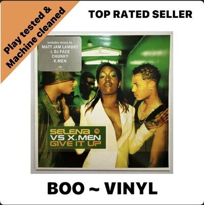 SELENA Vs X MEN - Give it up - 2000 UK 3-track 12" Vinyl Single Uk Garage NM/EX