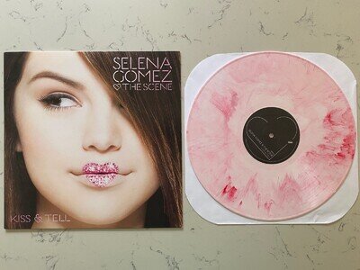 Selena Gomez & The Scene - Kiss & Tell - Pink Swirl Vinyl LP Record