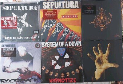 Vinyl LP Bundle x 6 - SEPULTURA, SYSTEM OF A DOWN (Still Sealed)