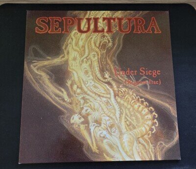 Sepultura Under Siege (Regnum Irae) 12" Original Vinyl 1991 Road Racer Records