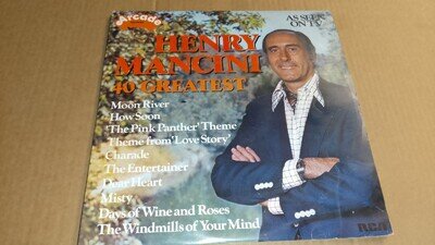 Henry Mancini - 40 Greatest Hits Double LP Vinyl Record Arcade