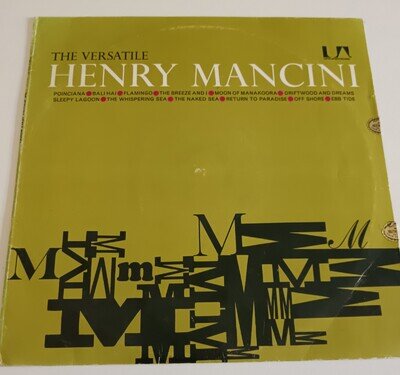 Henry Mancini LP The Versatile Henry Mancini United Artists