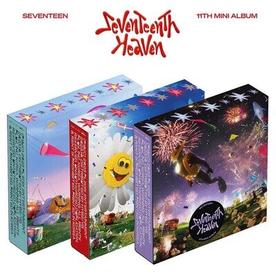 SEVENTEEN SEVENTEENTH HEAVEN Album 3 Ver SET/3CD+6 P.Book+6 Photo Card+3 Poster