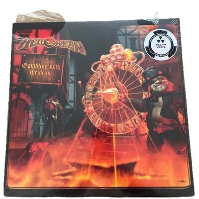Helloween – Gambling With The Devil 2x Clear Vinyl Record LP album sealed new