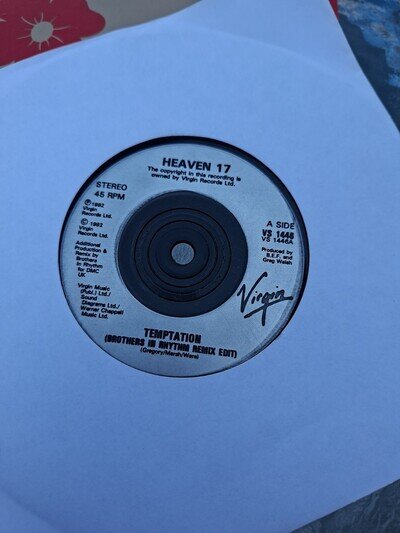 Heaven 17 Temptation 7" Vinyl Single 1983 Virgin Records