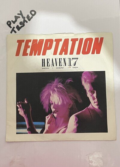 Heaven 17 - Temptation/ We Live So Fast - 7” Single Vinyl Record 1982 - VS570