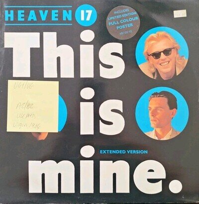 Heaven 17 This is Mine Vinyl Record VG+/VG VS722 1984