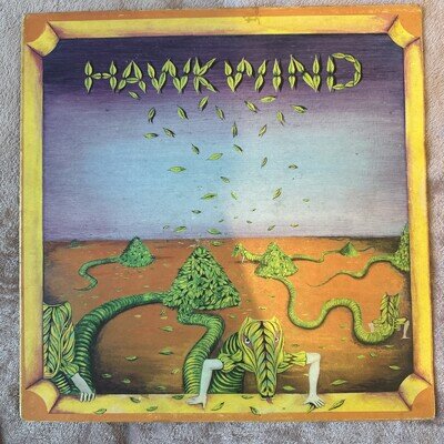 Hawkwind Self Titled Vinyl LP 12” Vgc Black Labels 1970