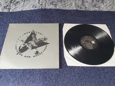 HAWKWIND. FRIENDS AND RELATIONS LP. 1982 1ST UK PRESS. SILVER COVER. SHARP 101