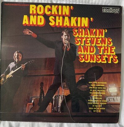 WOW Shakin’ Stevens and The Sunsets Original LP Rockin And Shakin EX 1972